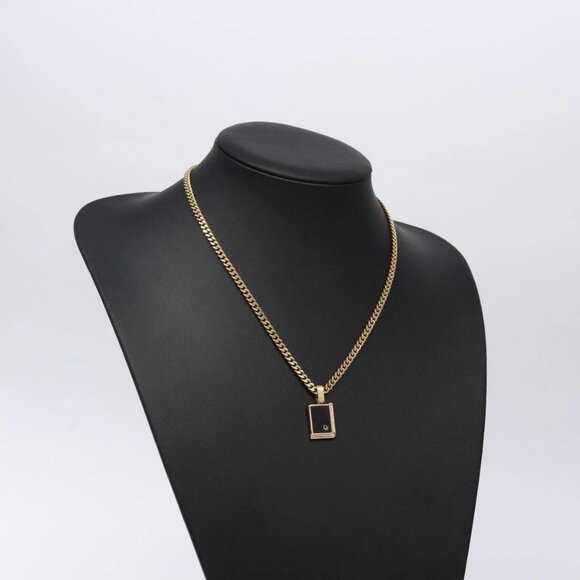 Christian Dior Necklace metal Gold Auth bs29174